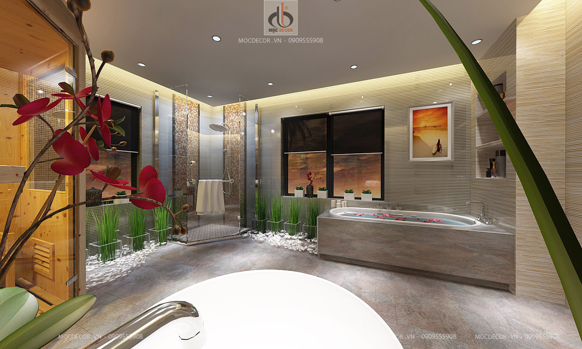 Thiết kế thi công Spa gia đình